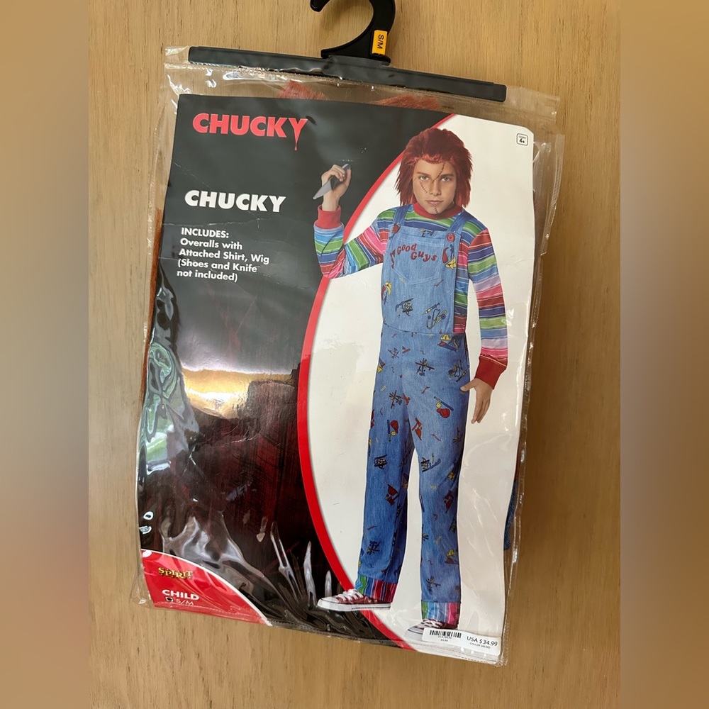 Child’s Play Chucky Costume Sz Sm/MD